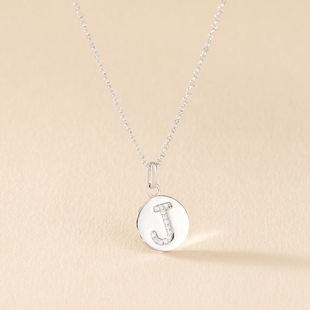 Collier Argent Eugenien Oxydes De Zirconium - Colliers fantaisie Femme | Histoire d&rsquo;Or