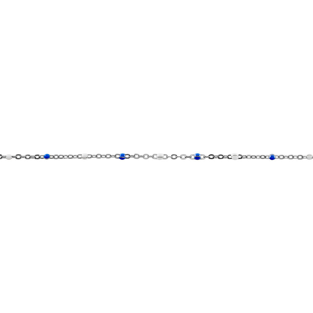 Cha&icirc;ne De Cheville Sherie Argent Blanc - Cha&icirc;nes de cheville Femme | Histoire d&rsquo;Or