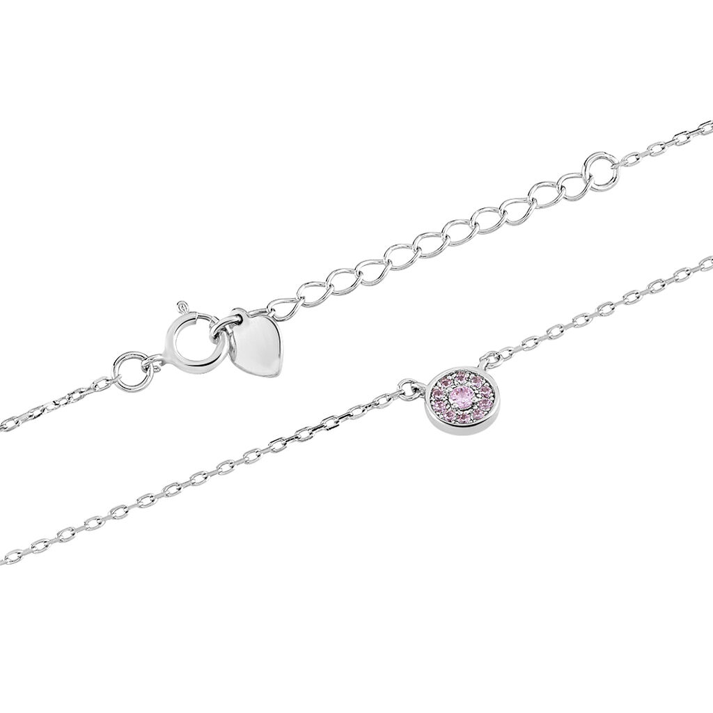 Collier Auxana Argent Blanc Oxyde De Zirconium - Colliers fantaisie Femme | Histoire d’Or