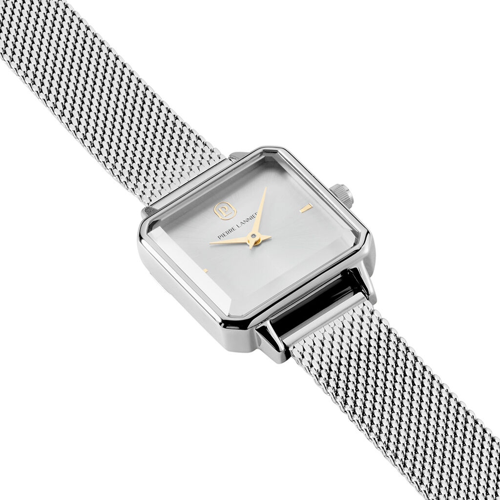 Montre Pierre Lannier Leonor Argent&eacute; - F&ecirc;te des m&egrave;res Femme | Histoire d&rsquo;Or