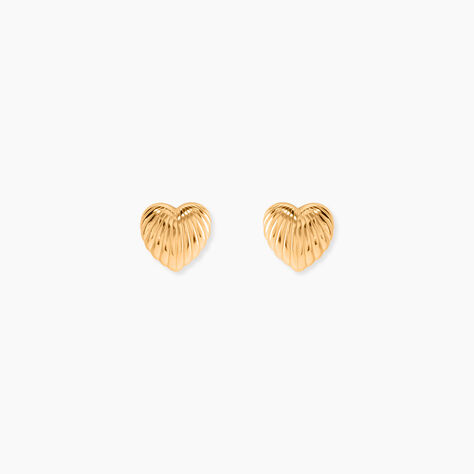 Boucles D'Oreilles Puces Lyane Plaqu&eacute; Or Jaune - Boucles d'oreilles fantaisie Femme | Histoire d&rsquo;Or