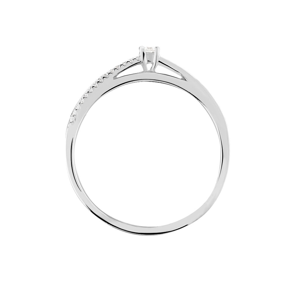 Bague Solitaire Alexandra Or Blanc Diamant -  Femme | Histoire d’Or