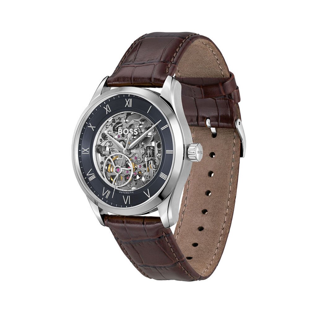 Montre Boss Principle Skeleton Bleu - Nouveautés Homme | Histoire d’Or