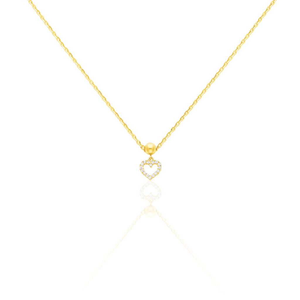 Charms Lhea Or Jaune Oxyde De Zirconium - Pendentifs Coeur Femme | Histoire d’Or