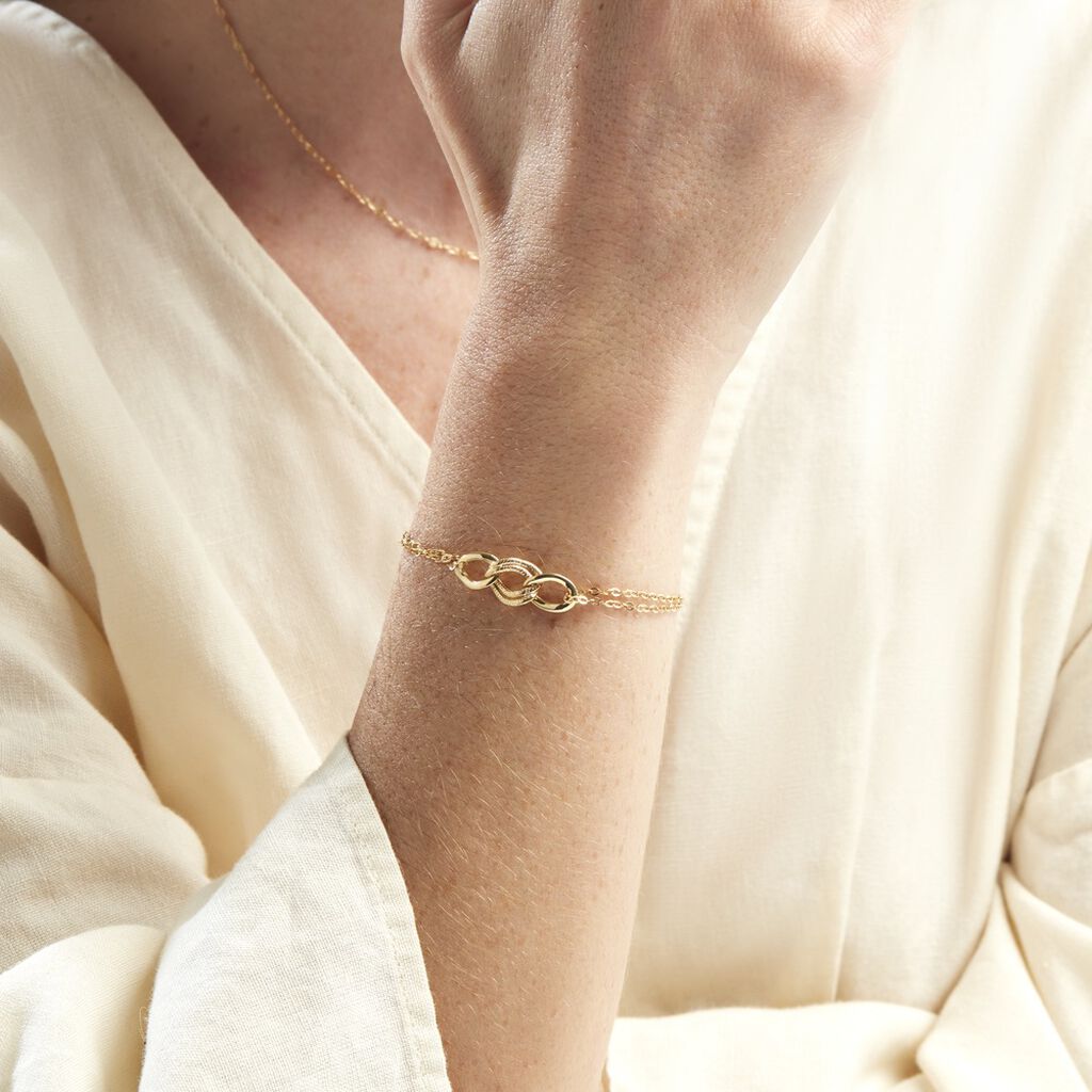 Bracelet Or Jaune Louisa - Bracelets chaîne Femme | Histoire d’Or