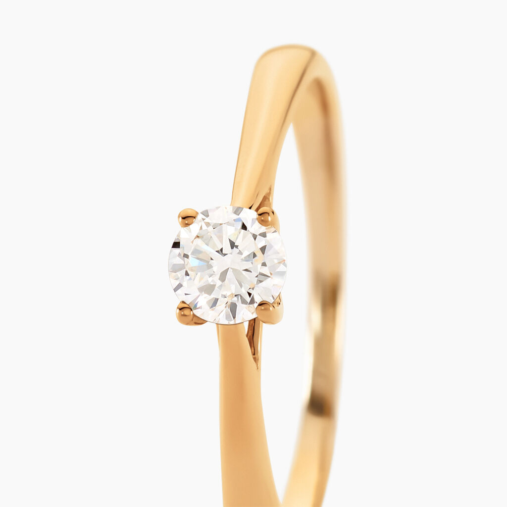 Bague Solitaire Aphrodite Or Jaune Diamant - Bagues solitaires Femme | Histoire d’Or