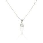 Collier Orphee Or Blanc Diamant - Colliers Femme | Histoire d&rsquo;Or