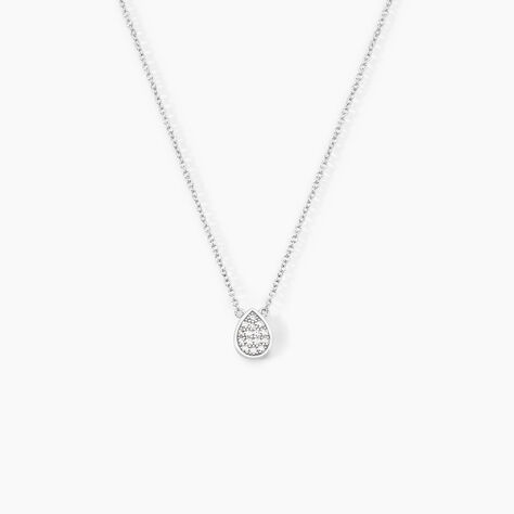 Collier Argent Tricoria Oxydes De Zirconium - Colliers fantaisie Femme | Histoire d&rsquo;Or