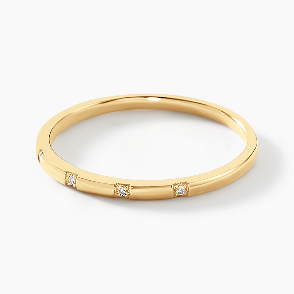 Alliance Praxis Or Jaune Diamant - Alliances Femme | Histoire d&rsquo;Or