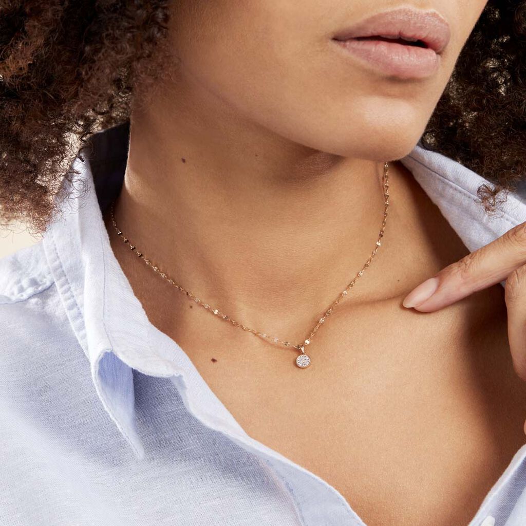 Collier Or Jaune Luminata Diamants - Colliers Femme | Histoire d’Or