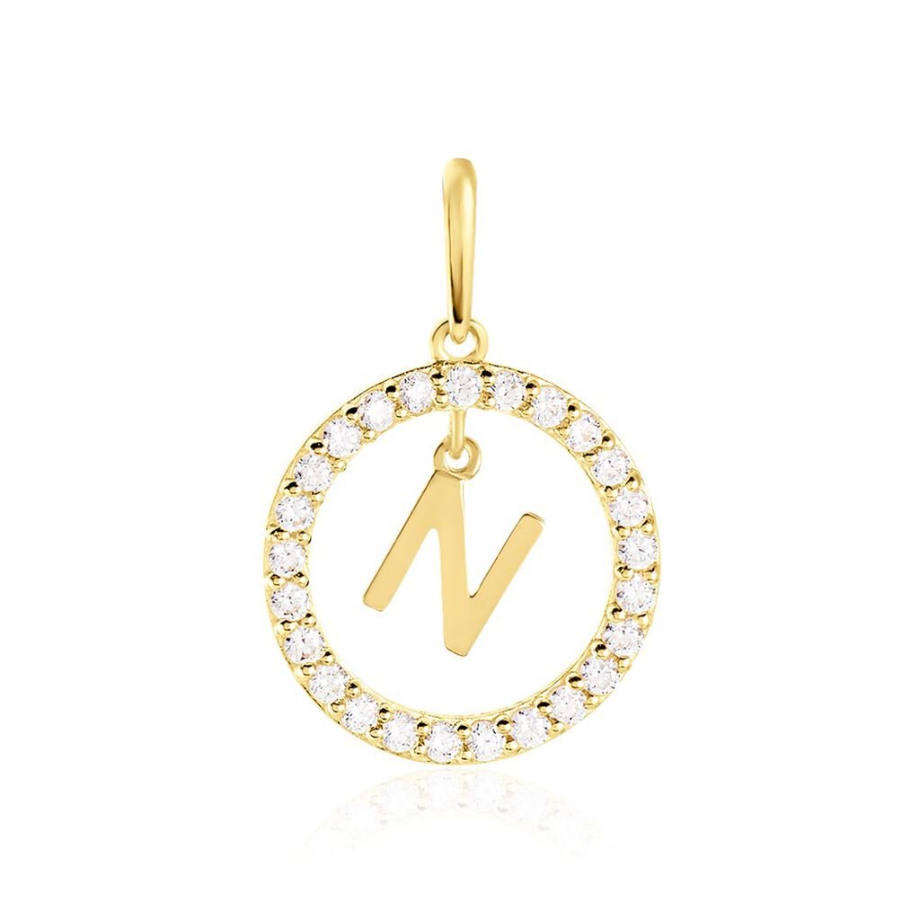 Pendentif Gabe Or Jaune Oxyde De Zirconium - Pendentifs Femme | Histoire d’Or