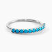 Bague Goddess Argent Blanc Turquoise - Bagues avec pierre Femme | Histoire d’Or