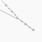 Collier Astre Precieux Argent Blanc Oxydes De Zirconium - Colliers Femme | Histoire d&rsquo;Or