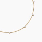 Collier Gasparine Plaqu&eacute; Or Jaune Oxyde De Zirconium - F&ecirc;te des m&egrave;res Femme | Histoire d&rsquo;Or