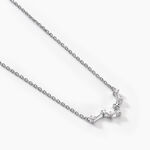 Collier Vega Argent Blanc Oxyde De Zirconium - Colliers Zodiaque Femme | Histoire d&rsquo;Or