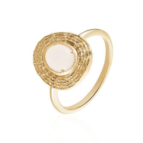 Bague Linna Plaqué Or Jaune Pierre De Lune - Bagues solitaires Femme | Histoire d’Or