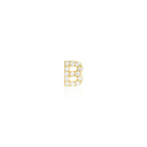 Boucle D'oreille Puce Unitaire Jodoca Or Jaune Oxyde De Zirconium - Clous d'oreilles Femme | Histoire d’Or