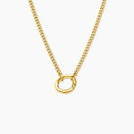 Collier Calic&eacute;a Acier Jaune - Bijoux sans pierre Femme | Histoire d&rsquo;Or