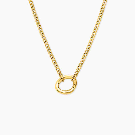 Collier Calic&eacute;a Acier Jaune - Bijoux sans pierre Femme | Histoire d&rsquo;Or