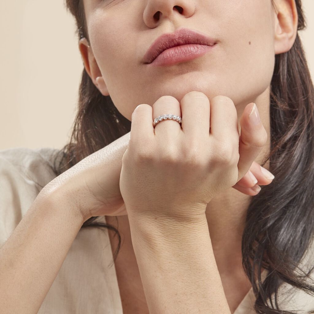 Alliance Hera Or Blanc Diamant - Alliances Femme | Histoire d’Or