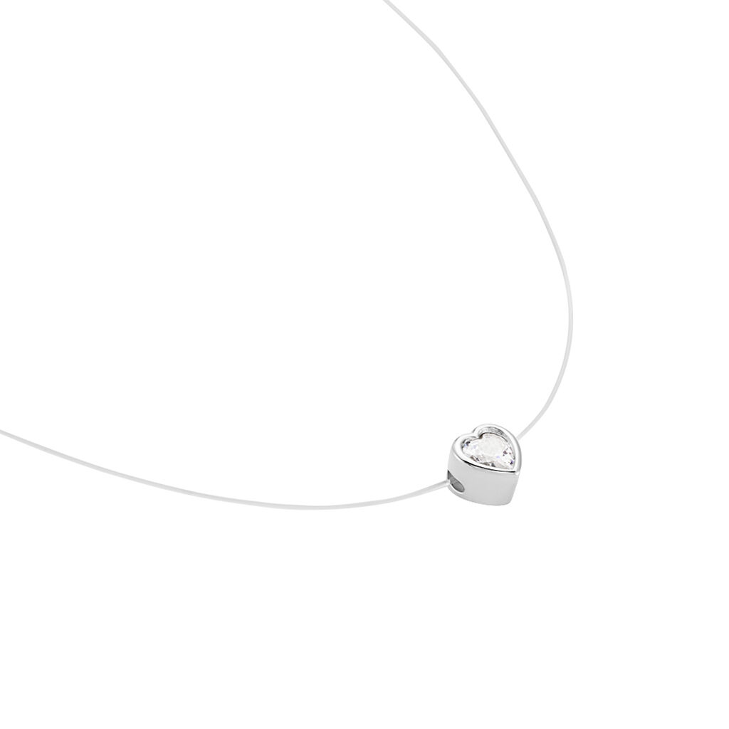 Collier Nylon Argent Blanc Oxyde - Colliers fantaisie Femme | Histoire d’Or