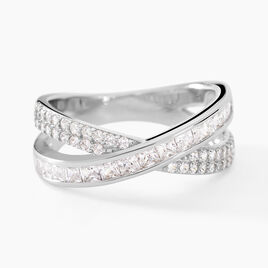 Bague Audon Argent Blanc Oxyde De Zirconium - Bagues avec pierre Femme | Histoire d’Or