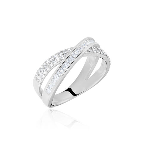 Bague Audon Argent Blanc Oxyde De Zirconium - Bagues avec pierre Femme | Histoire d’Or