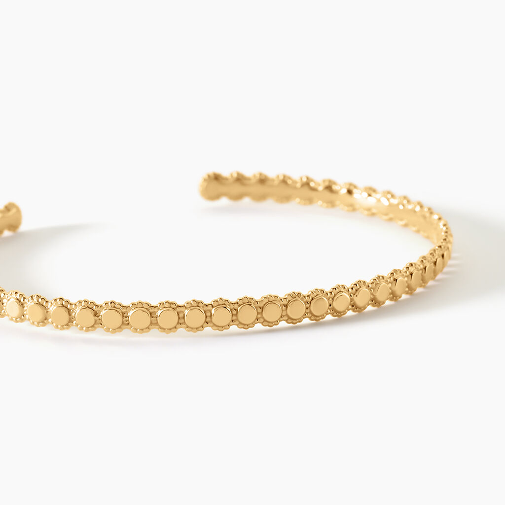 Bracelet Jonc Fedelina Argent Dor&eacute; A L'Or 750/1000 - Bracelets joncs Femme | Histoire d&rsquo;Or