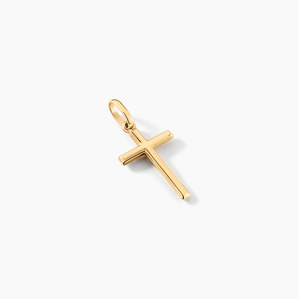 Pendentif Benny Croix Ciselee Or Jaune - Pendentifs Communion Femme | Histoire d’Or