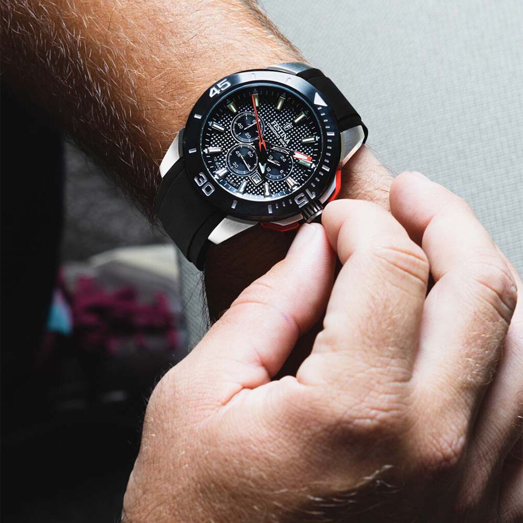 Montre Festina Chrono Bike Noir - Montres Homme | Histoire d’Or