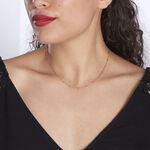 Collier Elea Argent Rose - Colliers fantaisie Femme | Histoire d&rsquo;Or