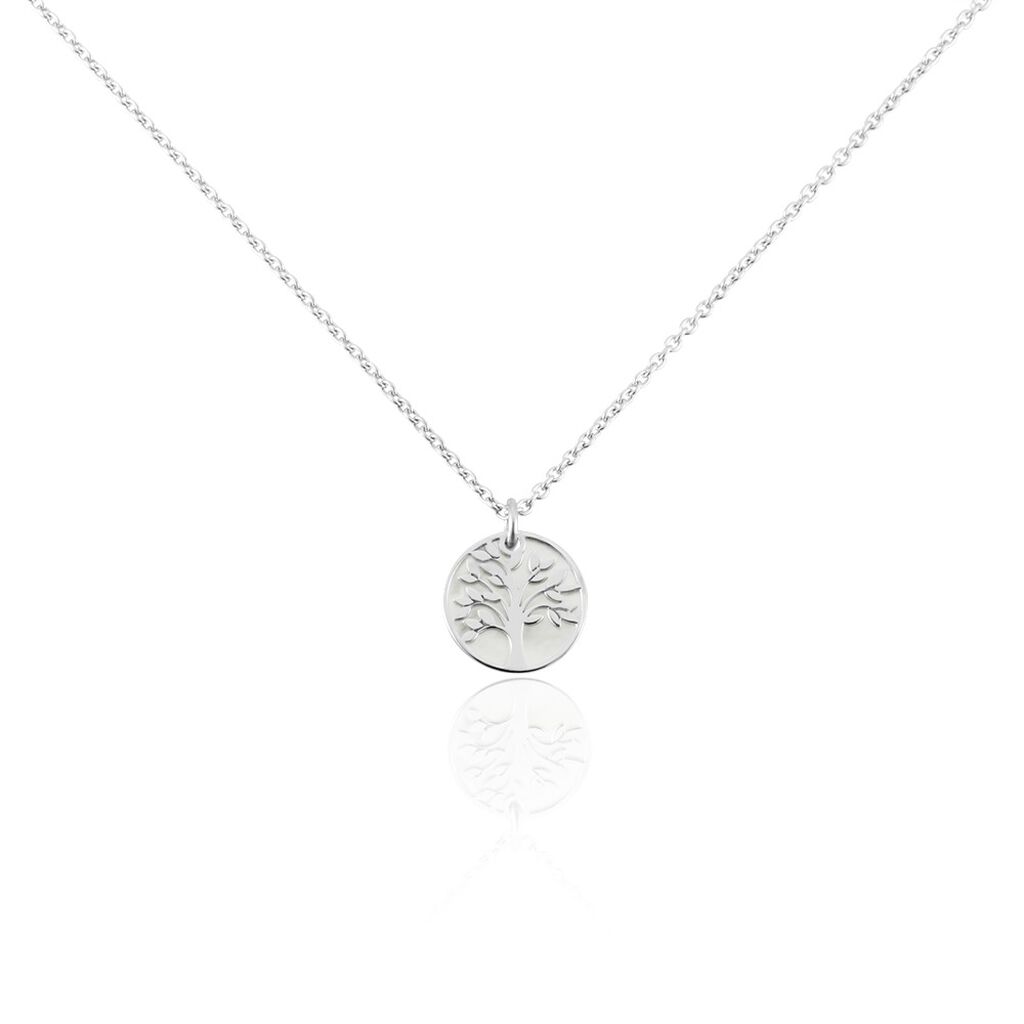 collier argent blanc sofee nacre