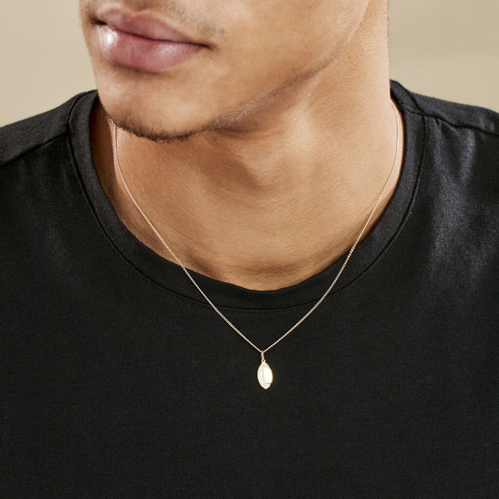 Pendentif Julius Sport Rugby Or Jaune - Pendentifs Famille | Histoire d’Or