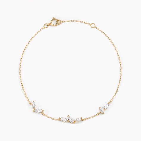 Bracelet Sparkle Or Jaune Oxyde De Zirconium - Bracelets Femme | Histoire d&rsquo;Or