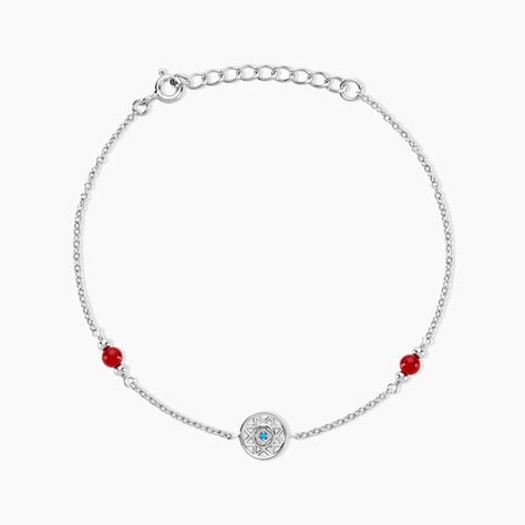 Bracelet Umah Argent Blanc Corail Oxyde De Zirconium - Bracelets Femme | Histoire d&rsquo;Or