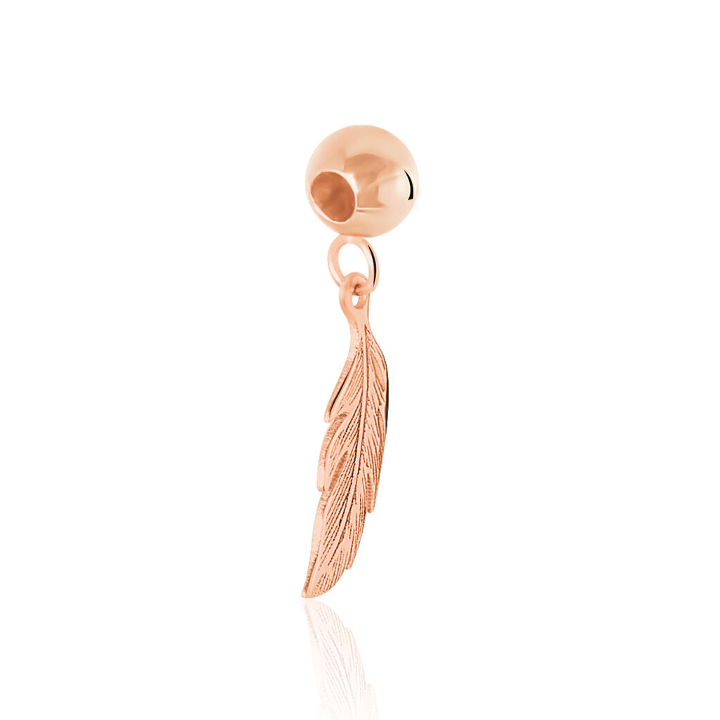 Charms Hedy Or Rose - Pendentifs Plume Femme | Histoire d’Or