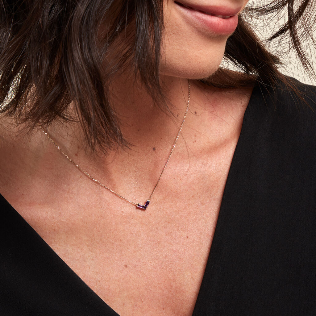 Collier Lavender Or Jaune Améthyste - Colliers Femme | Histoire d’Or