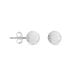 Boucles D'oreilles Puces Ayana Argent Blanc - Boucles d'oreilles fantaisie Femme | Histoire d’Or