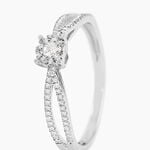 Bague Orphee Or Blanc Diamant - Bagues avec pierre Femme | Histoire d&rsquo;Or