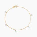 Bracelet Or Jaune Leucitica Oxydes De Zirconium - Bracelets Femme | Histoire d&rsquo;Or