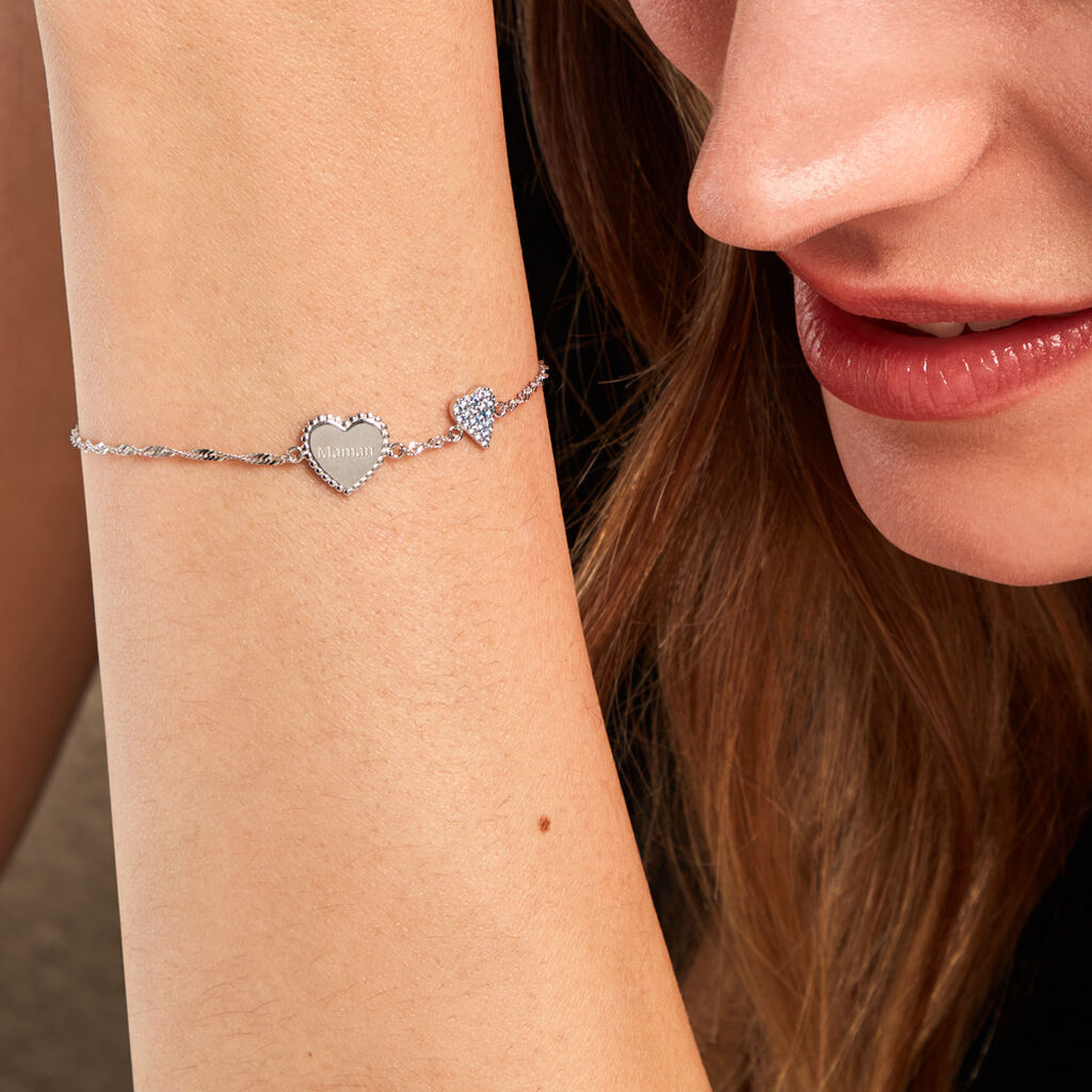 Bracelet Gloria Argent Blanc Oxyde De Zirconium - Bracelets Femme | Histoire d’Or