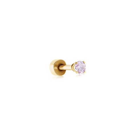 Piercing D'oreilles Acier Doré Piia Oxyde De Zirconium - Bijoux Famille | Histoire d’Or