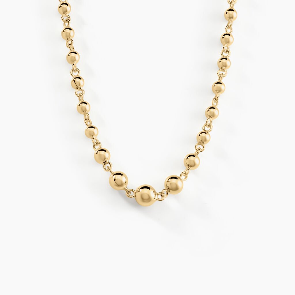 Collier Diona Diona Maille Boule Or Jaune - Chaines Femme | Histoire d&rsquo;Or