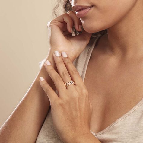 Bague Harmonia Or Jaune Oxyde De Zirconium - Bagues solitaires Femme | Histoire d’Or
