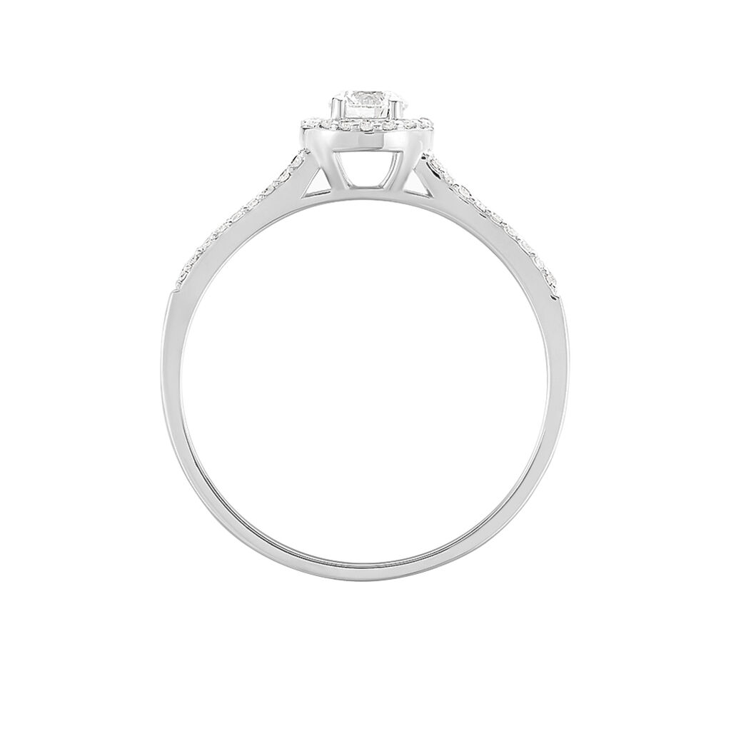 Bague Solitaire Karen Or Blanc Diamant - Bagues solitaires Femme | Histoire d&rsquo;Or