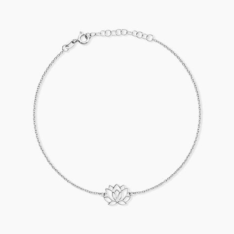 Cha&icirc;ne De Cheville Maylie Argent Blanc - Cha&icirc;nes de cheville Femme | Histoire d&rsquo;Or