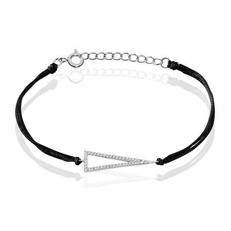 Bracelet Myrto Argent Blanc Oxyde De Zirconium - Bracelets cordon Femme | Histoire d’Or
