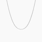 Cha&icirc;ne Alyze Argent Blanc - Chaines Femme | Histoire d&rsquo;Or