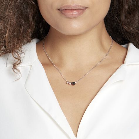 Collier Cleya Argent Blanc Céramique - Colliers fantaisie Femme | Histoire d’Or