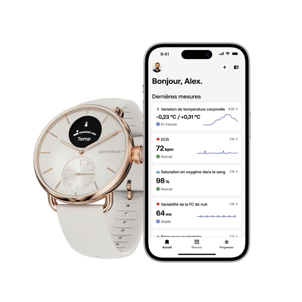 Montre Connectée Withings Scanwatch 2 - Montres connectées Femme | Histoire d’Or